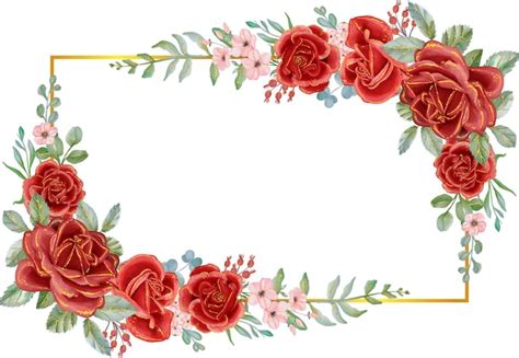 Red Roses Border Clipart