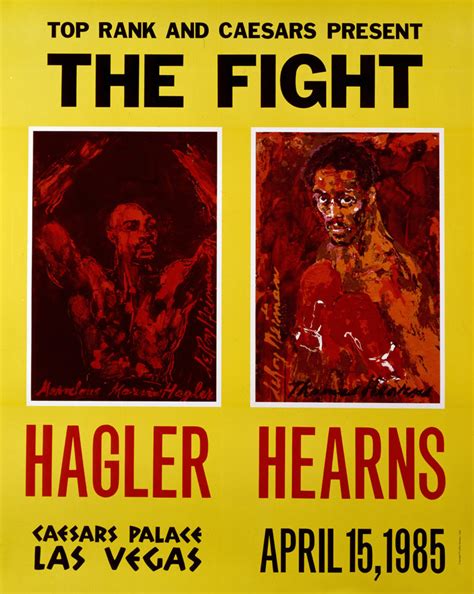 The Fight-Hagler vs Hearns – LeRoy Neiman