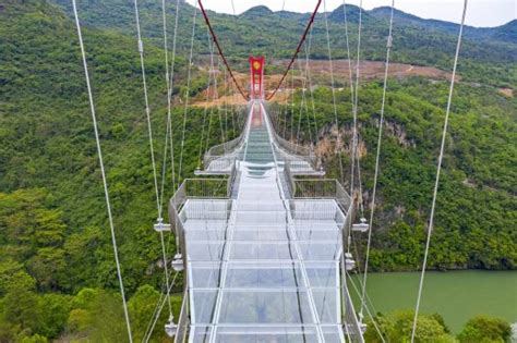 Glass Bridge, Huangchuan Three Gorges Scenic Area - e-architect