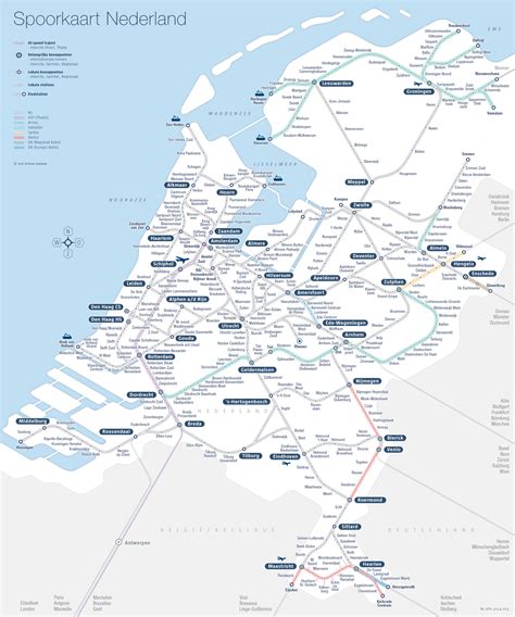 Railway Map Netherlands on Behance