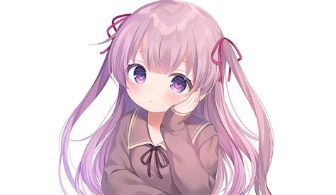 Anime, Original, Girl, Long Hair, Purple Eyes, Purple Hair, HD ...