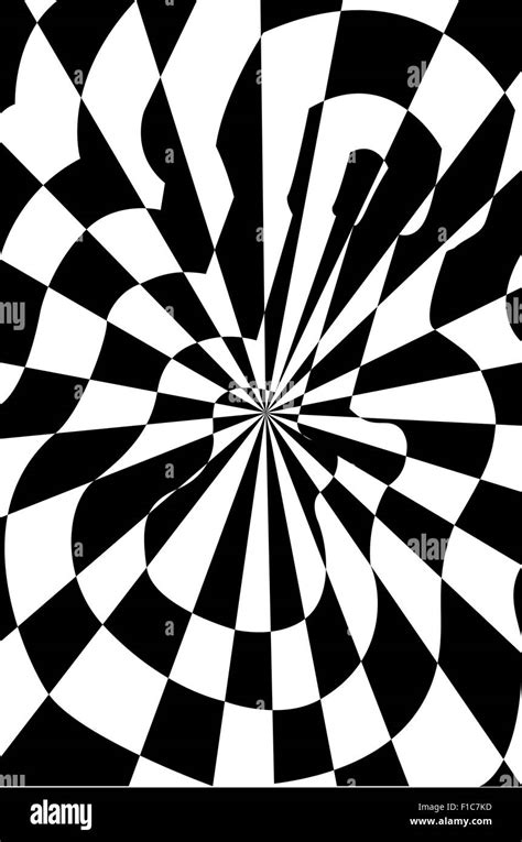 3D Optical Illusions Hidden Image Black And White