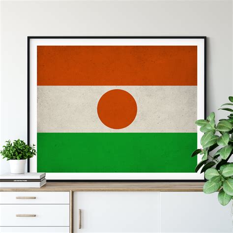 Niger Flag Print, Niger Flag Art, Niger Gifts, Flag Poster, Moving Gift ...