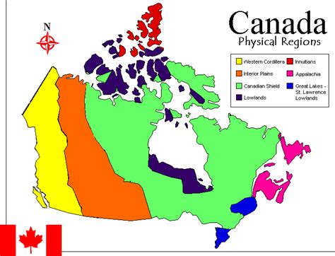 CanadaInfo: Images & Downloads: Fact Sheets to Download: Maps: Physical