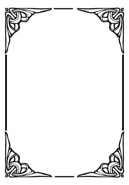 Black and White Borders and Frames | Clip art frames borders, Borders ...