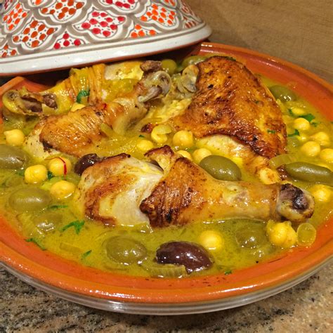 Chicken Tagine with Chickpeas, Olives and Preserved Lemon ...