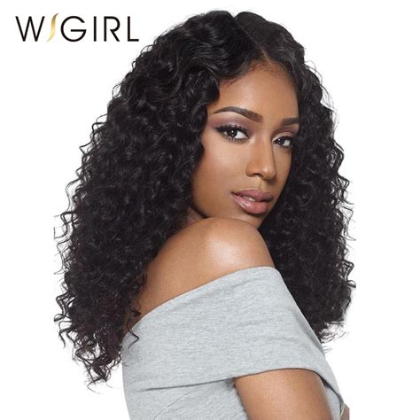 Wigirl Hair Brazilian Deep Wave Glueless Full Lace Human Hair Wigs 100% ...