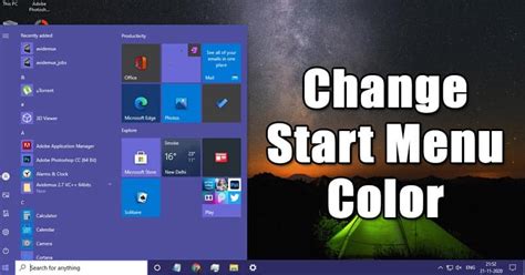 Windows 10 New Start Menu Icons