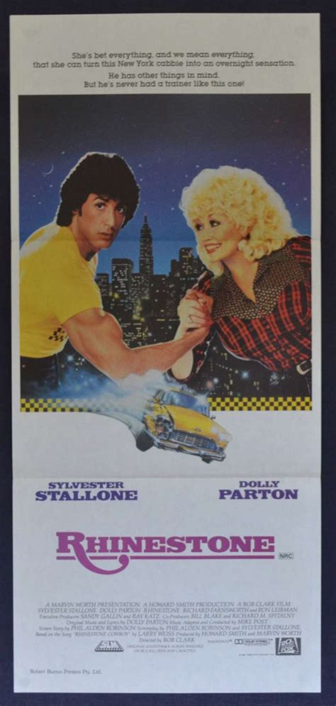 All About Movies - Rhinestone Poster Original Daybill 1984 Sylvester ...