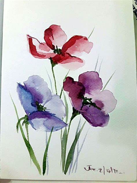 Pin by Joe Gallery on Watercolor 🖌Joe | Flower art painting, Watercolor ...