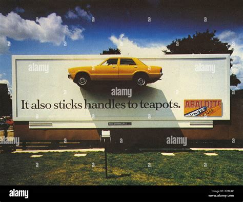 1990s UK Araldite Billboard Advert Stock Photo - Alamy