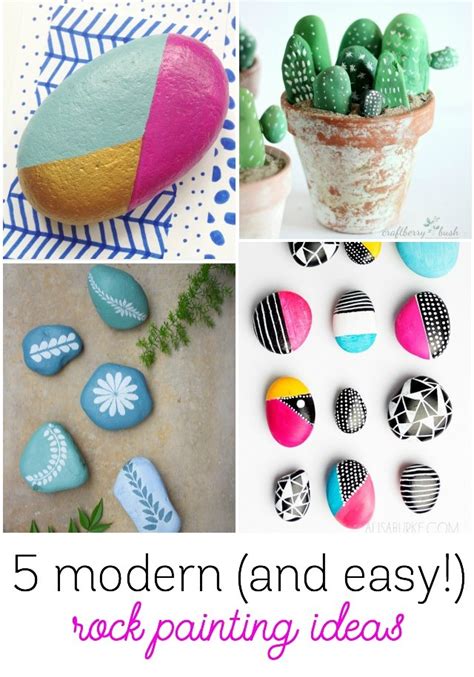 5 Modern Rock Painting Ideas to Try this Summer - Design Improvised