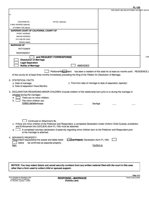 Fillable California Superior Court Forms printable pdf download