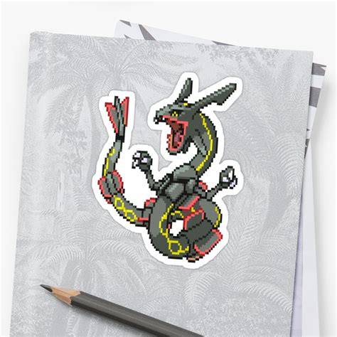 "Shiny Rayquaza Sprite" Stickers by Shiny4Rayquaza | Redbubble