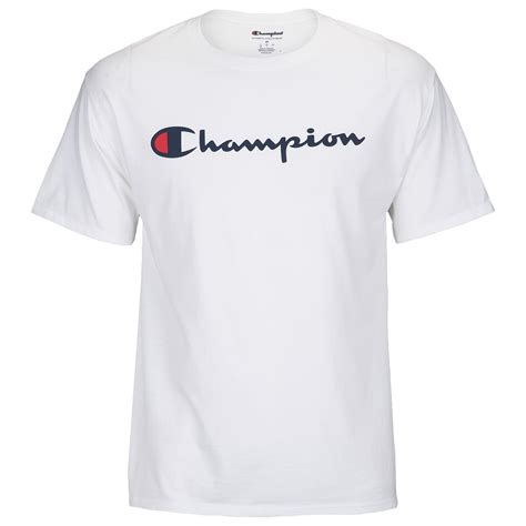 Champion Logo T-shirt in White for Men - Save 83% - Lyst