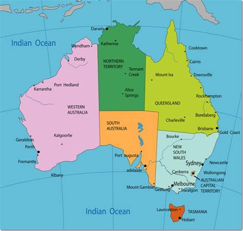 States and Territories In Australia | Emigrate To Australia