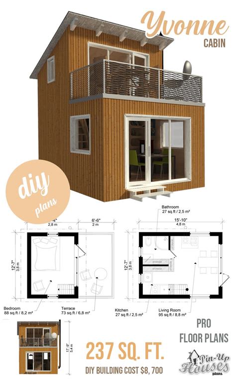 Two Story Tiny House Floor Plans - homeplan.cloud