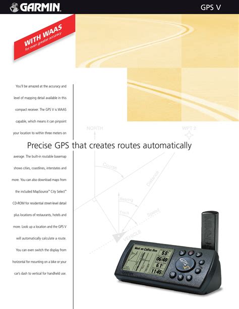 GARMIN GPS V SPECIFICATION Pdf Download | ManualsLib