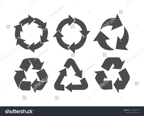 Vektor Stok Recycle Vector Icons Vector Symbol Recycling (Tanpa Royalti ...