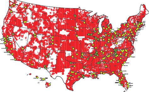 Verizon Lte Coverage Map - California southern Map