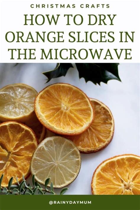 How to Dry Orange and Lemon Slices in the Microwave