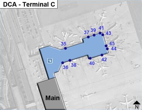 Reagan National Airport DCA Terminal C Map