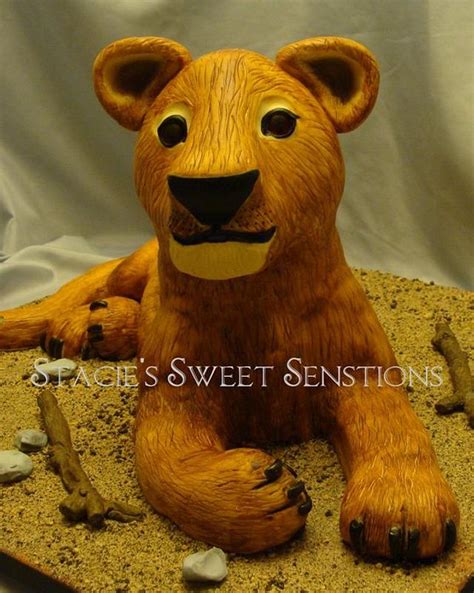 Lion Cub - Decorated Cake by Naturepixie - CakesDecor