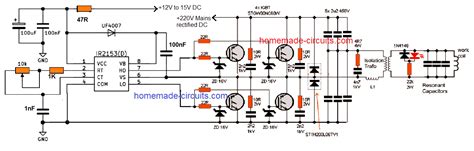 Induction Heater Control Circuit Diagram