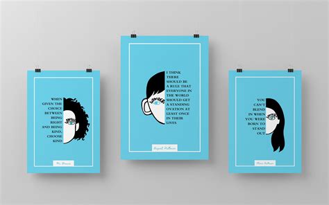 Wonder Book/movie Poster Wonder Novel Quotes 10 Posters 2 Color ...