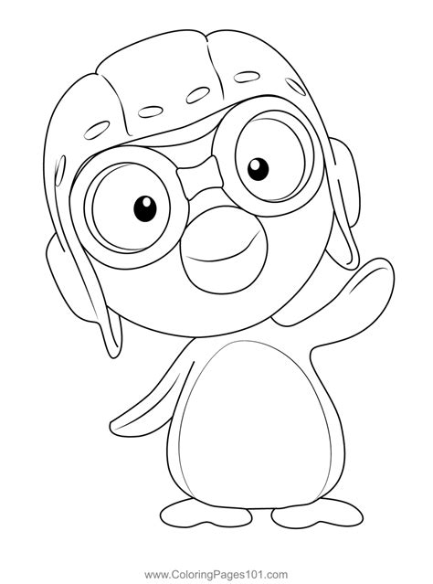 Pororo Coloring Page for Kids - Free Pororo the Little Penguin ...