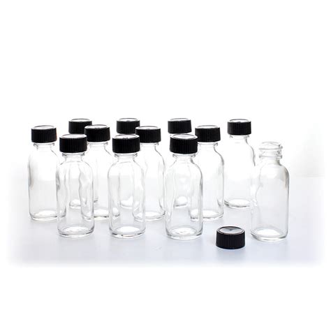 1 oz. Glass Bottles - Set Of 12 - Oil Bottling Supplies - African Business