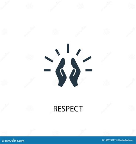 Respect Icon. Simple Element Stock Vector - Illustration of team ...