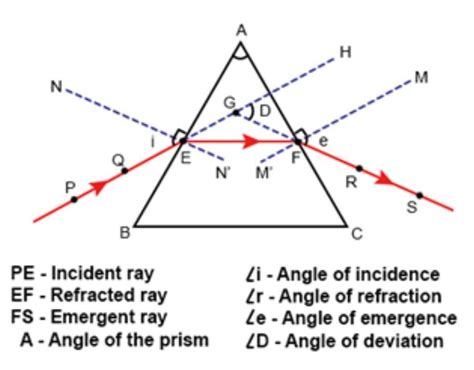 (iv) Draw a neat labelled diagram to show refraction of light through a ...