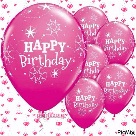 Pink Happy Birthday Balloons Pictures, Photos, and Images for Facebook ...