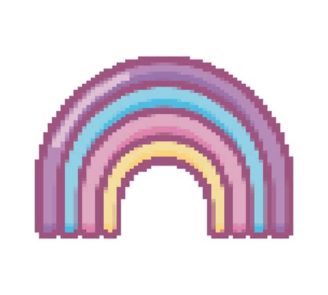 rainbow pixel art 11479176 Vector Art at Vecteezy