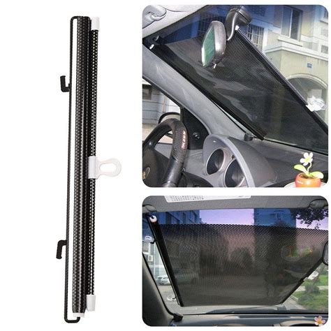 Window Mesh Protection Curtain Car Sun Visor Auto Sunshade Roller Block ...