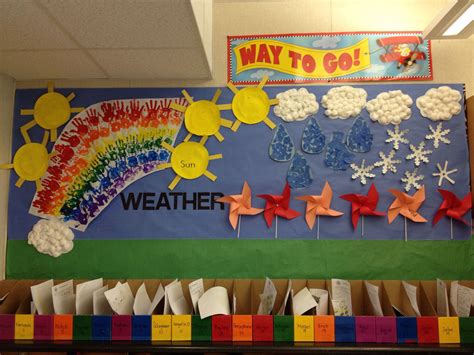 A weather themed bulletin board I did last year. | Bulletin boards ...