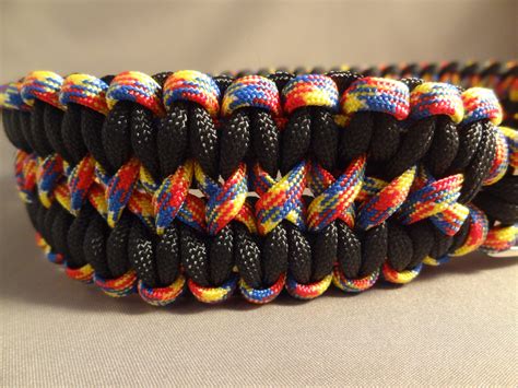 Custom Made Paracord Dog Collar – Sturdy with Chrome Buckle | High ...