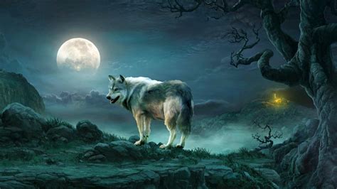 Wolf And Moon Wallpapers - Wallpaper Cave