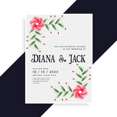 lovely wedding invitation card design - Download Free Vector Art, Stock ...