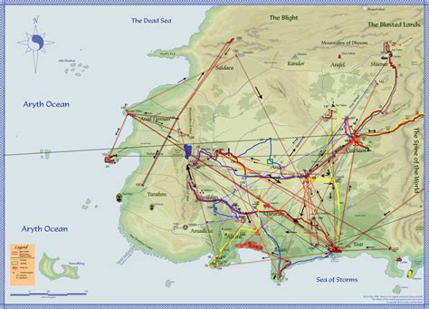 THE WHEEL OF TIME TIDBITS - The Wheel of Time map of the week ...