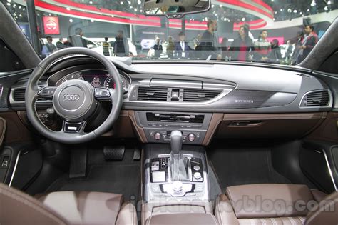 Audi A6 Allroad Quattro dashboard at 2016 Auto Expo