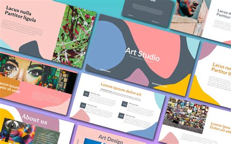 Art Studio Google Slides Template #190306 - TemplateMonster