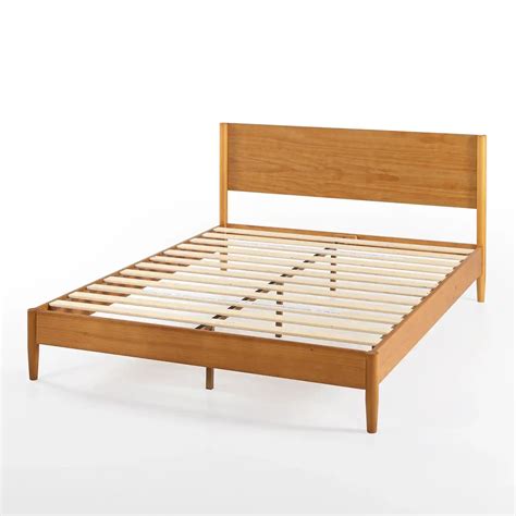 Mid Century Wood Platform Bed Frame with a Classic Design