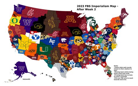 College Football Imperialism Map ... | SEC Rant