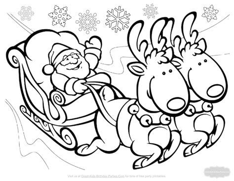 Hudyarchuleta: Printable Santa Sleigh Coloring Pages For Kids