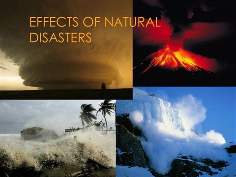 Effects of natural disasters