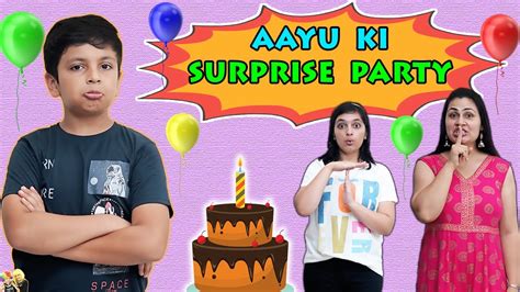 AAYU KI SURPRISE BIRTHDAY PARTY | Celebration vlog with family | Aayu ...