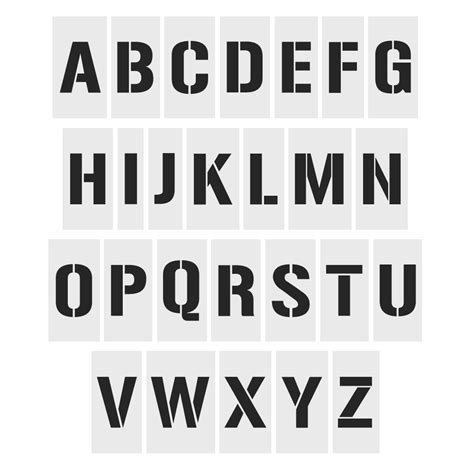 Alphabet Set Stencil | Stencils Australia