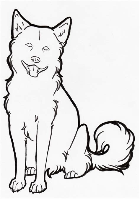 FREE Dog Line Art by nanaphiroth on DeviantArt